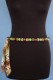 COLLANA LUNGA IN NASTRO MISTO SETA CON 47 SFERE LE