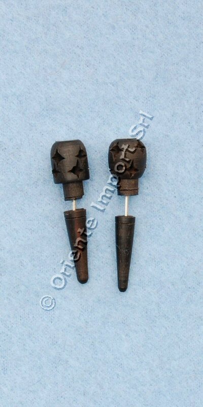 PIERCING ORECCHINO FINTO ALLARGATORE IN LEGNO NERO PIERCING ORECCHINO FINTO ALLARGATORE IN LEGNO NERO