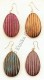 ORECCHINI IN LEGNO COLORATO, PENDENTI.MODELL