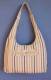 BORSA DA SPALLA IN COTONE LEGGERO A RIGHE VERTICAL