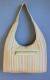 BORSA DA SPALLA IN COTONE LEGGERO A RIGHE VERTICAL