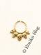 PERCING FINTO ORECCHINO SETTO NASO IN OTTONE DIAME