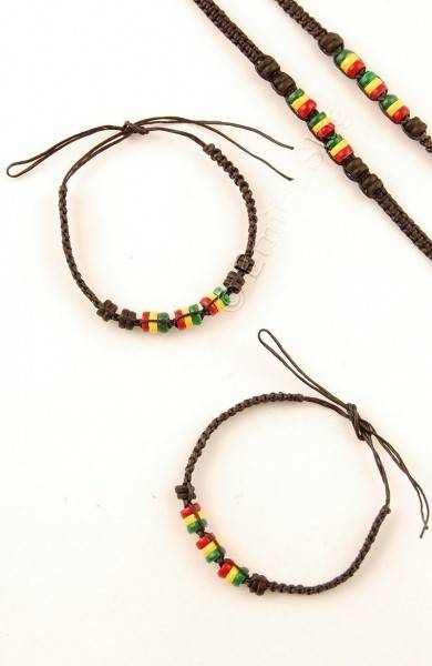 BRACCIALETTO IN FILO CERATO RASTA INTRECCIATO.br