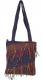BORSA IN LANA COTTA PIATTA CON RIGHE E PUNTE RAST