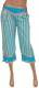 PANTALONI A PINOCCHIETTO IN COTONE A RIGHE SENZA T