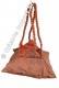 BORSA DA SPALLA A DIAMANTE COTONE STAMPATO, CON MA