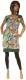 VESTITO CON MANICE CORTE IN TESSUTO CON ELASTAN, C