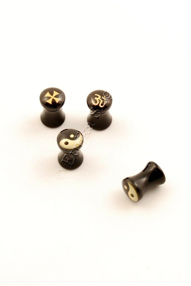 PIERCING, ALLARGATORI IN ACRILICO PLUG SVASATI CON PIERCING, ALLARGATORI IN ACRILICO PLUG SVASATI CON