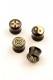 PIERCING, ALLARGATORI IN ACRILICO PLUG SVASATI CON