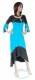 VESTITO LUNGO IN COTONE STONE WASHED MANICA LUNGA