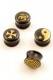 PIERCING, ALLARGATORI IN ACRILICO PLUG SVASATI CON