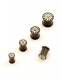 PIERCING, ALLARGATORE IN SILICONE COLORE NERO CON