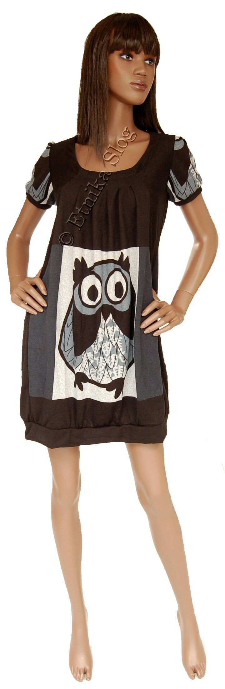 VESTITO CON MANICA CORTA IN TESSUTO CON ELASTAN, S VESTITO CON MANICA CORTA IN TESSUTO CON ELASTAN, S