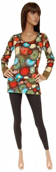 MAGLIA LUNGA IN TESSUTO CON ELASTAN, CON TASCHE MA