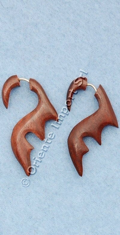 PIERCING ORECCHINO FINTO ALLARGATORE IN LEGNO ROSS PIERCING ORECCHINO FINTO ALLARGATORE IN LEGNO ROSS