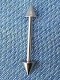 PIERCING IN METALLO, DRITTO CON PUNTE. MISUR