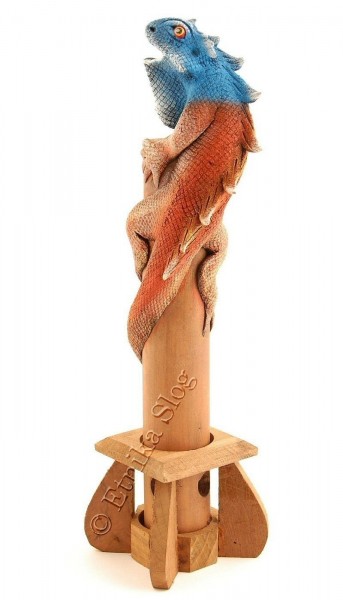 INCENSE HOLDER FROM BAMBOO AND RESIN PI-THL07-01-BL - Oriente Import S.r.l.