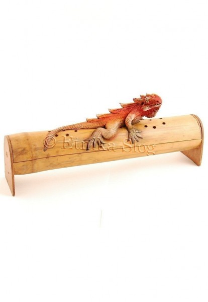 INCENSE HOLDER FROM BAMBOO AND RESIN PI-THL04B-01-RO - Oriente Import S.r.l.