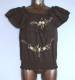 TOP COTONE CON MANICA VOLAN E RICAMI FLOREALI. br