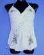 TOP COTONE SPALLINA STRETTA CON FASCIA ELASTICA DI