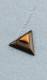 PENDENTE TRIANGOLO IN EBANO CON PIETRA DURA CENTRA