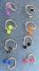 PIERCING SPIRALE PICCOLO CON PALLINE COLORATE mm 3