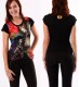 T-SHIRT IN POLIESTRE, CON STAMPA IN FRONTE, MANICH