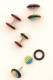 ORECCHINO PIERCING FINTO ALLARGATORE ACRILICO, COL