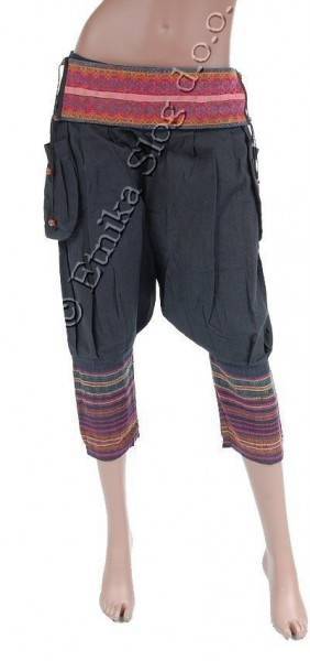 PANTALONE TIPO TURCO CORTO, CON ELASTICO IN VITA N