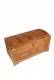 BAULE IN LEGNO MASSICCIO INTAGLIATO E CON INSERTI