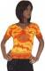MAGLIA IN COTONE LEGGERO TYE DYE CON MANICA CORTA,