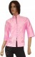 CAMICIA IN SETA CON MANICHE TREQUARTI E RICAMI. DI