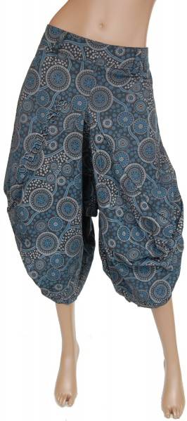 PANTALONE FINTA GONNA IN COTONE GROSSO STAMPATO, 2