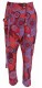 PANTALONI LUNGHI IN COTONE STAMPATO, CON BRETELLE