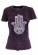 T-SHIRT DONNA IN COTONE STONEWASHED - OVERDYE CON