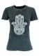 T-SHIRT DONNA IN COTONE STONEWASHED - OVERDYE CON