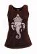CANOTTA DONNA IN COTONE STONE WASHED OVERDYE CON S