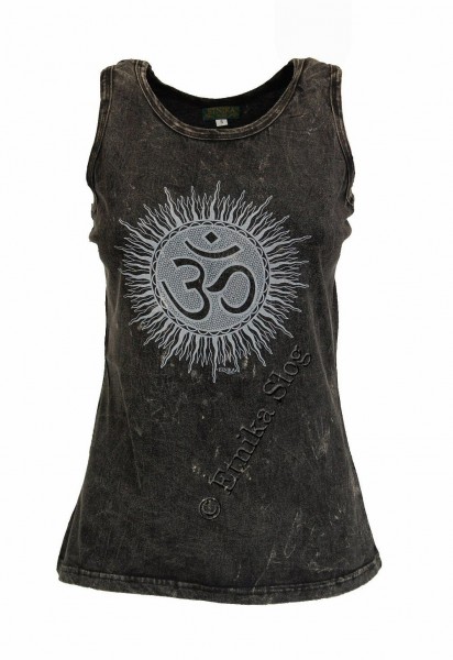 COTTON TANK TOPS - STONEWASHED WITH PRINT AB-NPM04-01 - Oriente Import S.r.l.