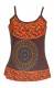 TOP CANOTTA IN COTONE LEGGERO CON STAMPE E RICAMO,