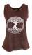 CANOTTA DONNA IN COTONE STONE WASHED OVERDYE CON S