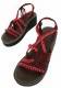 SANDALI SIMILPELLE CON ZEPPA CM 5,5 E CORDONCINI C