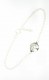 BRACCIALETTO ARGENTO.PENDENTE DIAMETRO MM 19