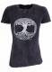 T-SHIRT DONNA IN COTONE STONEWASHED - OVERDYE CON