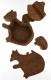 SCATOLA SEGRETA IN LEGNO A FORMA DI SCOIATTOLO.br