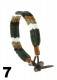 BRACCIALETTO IN COTONE, A RIGHE COLORATE.LUN