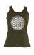 CANOTTA DONNA IN COTONE STONE WASHED OVERDYE CON S