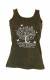 CANOTTA DONNA IN COTONE STONE WASHED OVERDYE CON S