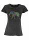 T-SHIRT DONNA IN COTONE STONEWASHED - OVERDYE CON
