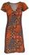 VESTITO IN TESSUTO CON ELASTAN.MANICHE CORTE