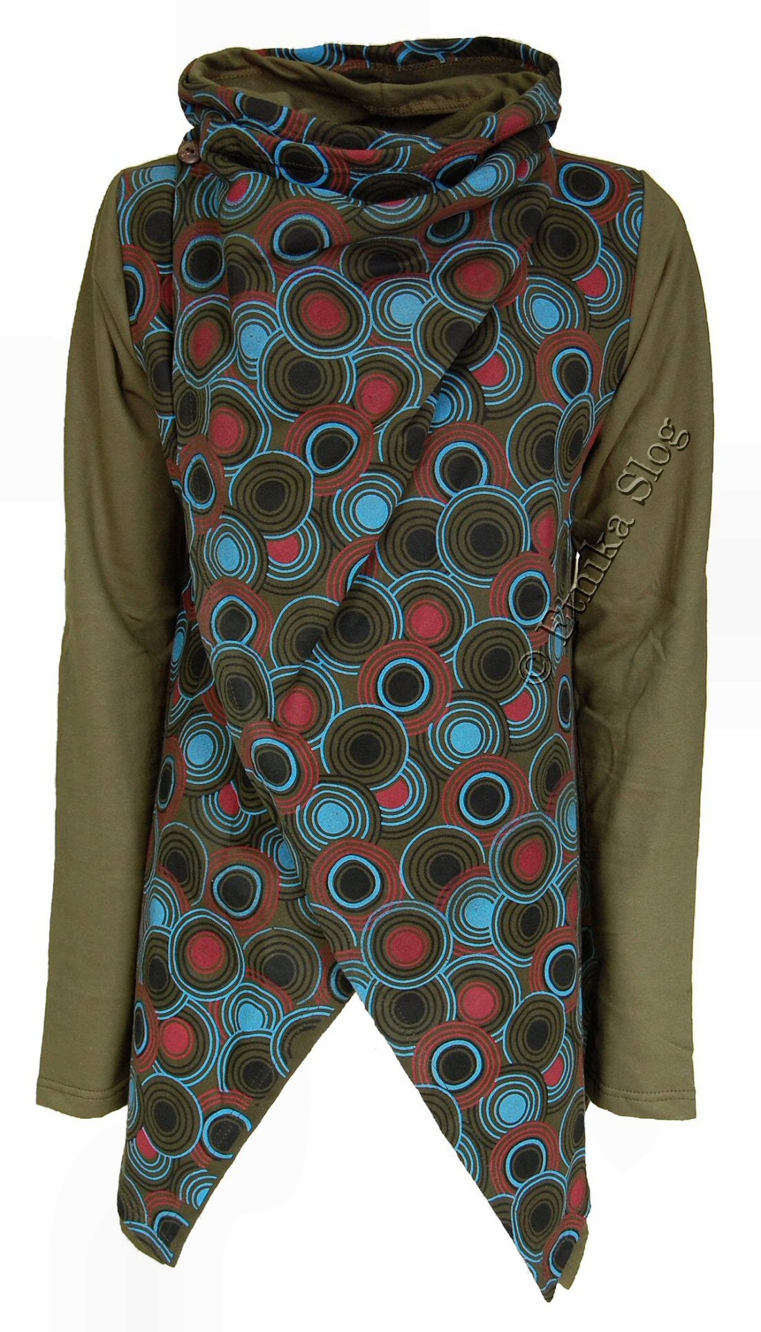CAPPOTTO IN DOPPIO COTONE FELPATO, COLLO AMPIO CON CAPPOTTO IN DOPPIO COTONE FELPATO, COLLO AMPIO CON
